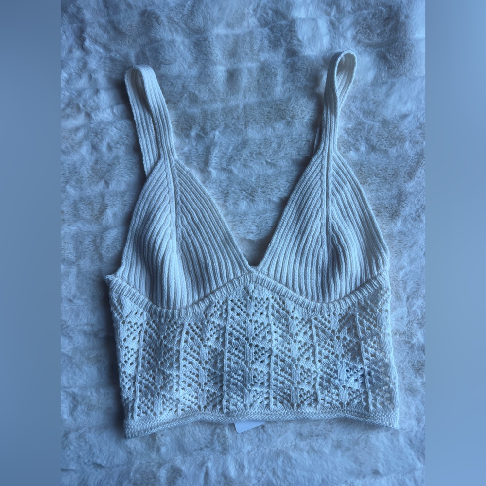 NWT crochet knit top